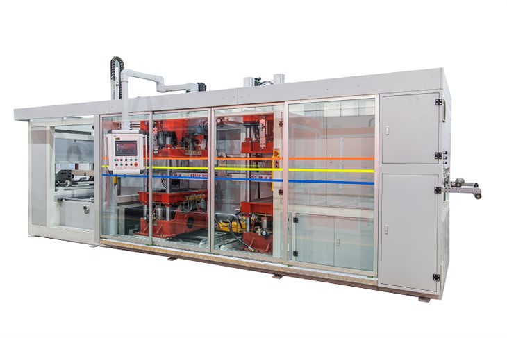 Egyetlen munkaállomásos műanyag hőformázó gép